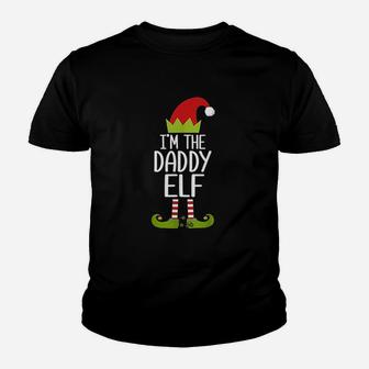 I Am The Daddy Elf Matching Christmas Family Kid T-Shirt - Seseable