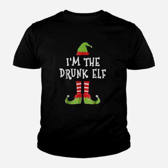 I Am The Drunk Elf Matching Family Elf Christmas Kid T-Shirt - Seseable