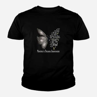 I Am The Storm Meniere's Disease Awareness Butterfly T-shirt Kid T-Shirt - Seseable