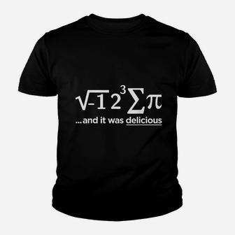 I Ate Some Pie And It Was Delicious Funny I Ate Some Pi Kid T-Shirt - Seseable