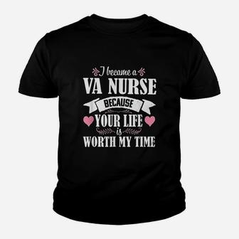 I Became A Va Nurse, funny nursing gifts Kid T-Shirt - Seseable