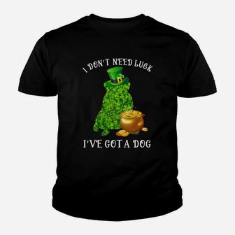 I Do Not Need Luck I Have Got A Pug Shamrock St Patricks Day Dog Lovers Kid T-Shirt - Seseable