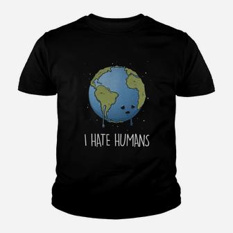 I Hate Humans Kid T-Shirt - Seseable