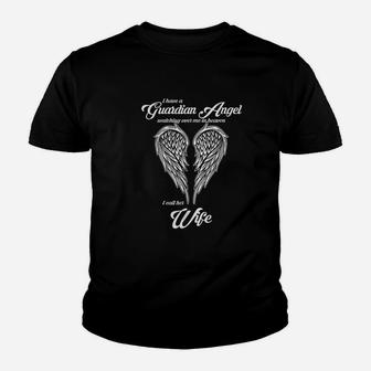 I Have A Guardian In Heaven I Call Her Wife Kid T-Shirt - Seseable