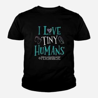 I Heart Tiny Humans Pediatric Nurse Gift Pediatric Nurse Kid T-Shirt - Seseable