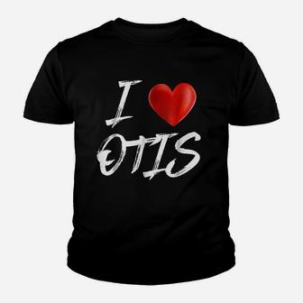 I Love Heart Otis Family Name Kid T-Shirt - Seseable