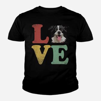I Love My Border Collie Gifts For Dog Lovers Kid T-Shirt - Seseable