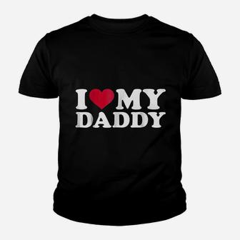 I Love My Daddy Heat Cute, dad birthday gifts Kid T-Shirt - Seseable