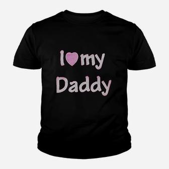 I Love My Daddy Letters Kid T-Shirt - Seseable
