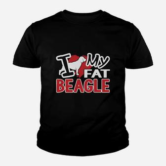 I Love My Fat Beagle Kid T-Shirt - Seseable
