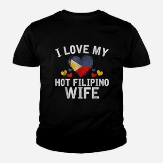 I Love My Hot Filipino Wife Anniversary Gifts Kid T-Shirt - Seseable
