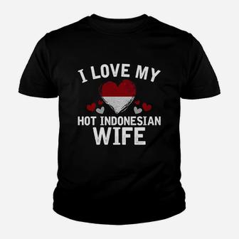 I Love My Hot Indonesian Wife Xmas Gift Kid T-Shirt - Seseable