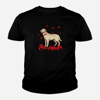 I Love My Labrador Retriever Valentine Gift Dog Lover Kid T-Shirt - Seseable