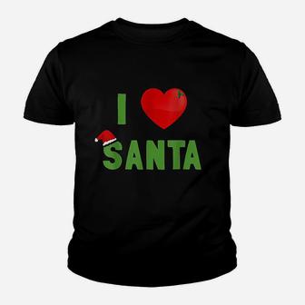 I Love Santa Christmas Xmas Santa Clause Kid T-Shirt - Seseable