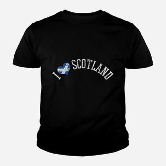 I Love Scotland Vintage Scottish Souvenirs Gift Vacation Kid T-Shirt - Seseable