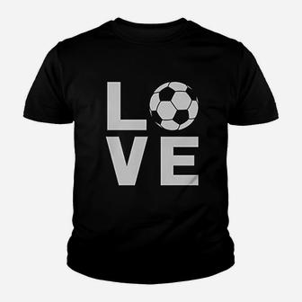I Love Soccer Gift For Soccer Players Fans Kid T-Shirt - Seseable