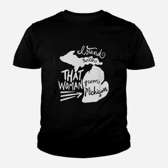 I Stand With That Woman From Michigan Gretchen Kid T-Shirt - Seseable