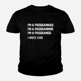 I Write Code Kid T-Shirt