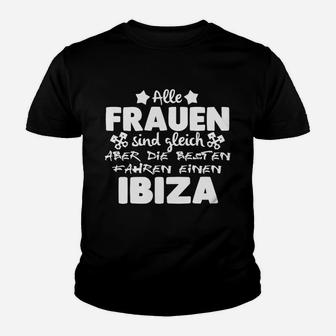 Ibiza-Liebhaber Damen Kinder Tshirt: Beste fahren Ibiza, Frauen-Spruch Tee - Seseable