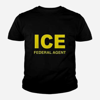 Ice Halloween Costume Federal Agent Police Immigration Kid T-Shirt - Seseable
