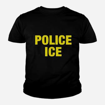 Ice Police Costume Federal Agent Halloween Kid T-Shirt - Seseable