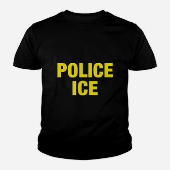 Ice Police Costume Federal Agent Halloween Yellow Kid T-Shirt | Seseable FR