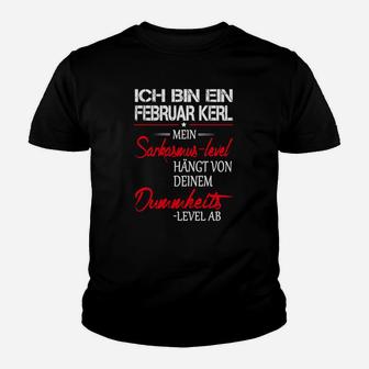 Ich Bin Ein Februar Kerl Kinder T-Shirt - Seseable