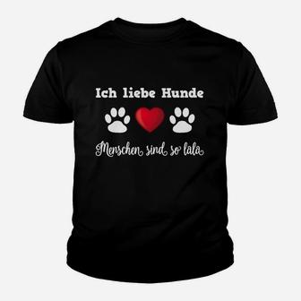 Ich liebe Hunde Kinder Tshirt, Witziges Haustierliebhaber Outfit - Seseable