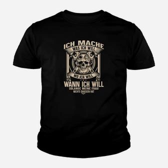 Ich Mache Was Ich Will Kinder Tshirt, Lustiges Spruch-Kinder Tshirt für Ehemänner - Seseable