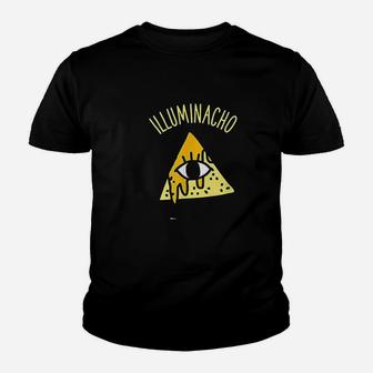 Illuminacho Funny All Seeing Eye Conspiracy Kid T-Shirt - Seseable