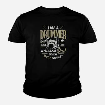 Im A Drummer Dad Daddy Drummer Clothes Gift For Drummers Premium Kid T-Shirt - Seseable