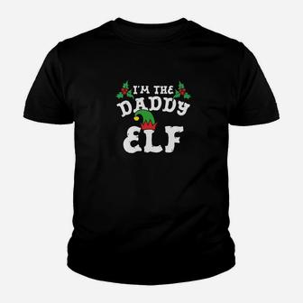 Im The Daddy Elf Matching Family Christmas Shirts Kid T-Shirt - Seseable