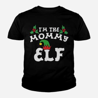 Im The Mommy Elf Matching Family Christmas Fun Kid T-Shirt - Seseable