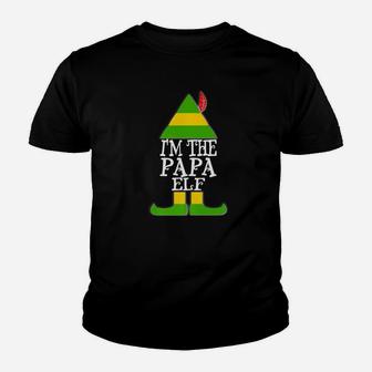Im The Papa Elf Father Christmas Holiday Funny Dad Kid T-Shirt - Seseable