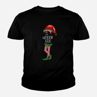 I'm The Queen Elf Christmas Matching Family Group Gift Kid T-Shirt - Seseable