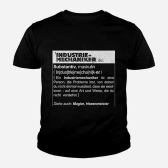 Industriemechaniker Definition Kinder Tshirt, Lustiges Handwerker Outfit - Seseable