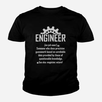 Ingenieur Definition Humor Grafik Kinder Tshirt – Schwarz - Seseable