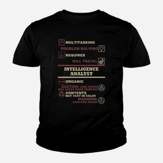 Intelligence Analyst Kid T-Shirt - Seseable