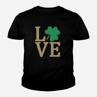 Irish Clover Love St Patricks Day Cute Irish Kid T-Shirt - Seseable