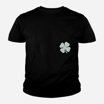 Irish Shamrock Pocket Size Clover St Patrick's Day Kid T-Shirt - Seseable
