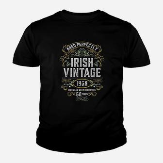 Irish Vintage 63rd Birthday 1958 Irish Pride Kid T-Shirt - Seseable