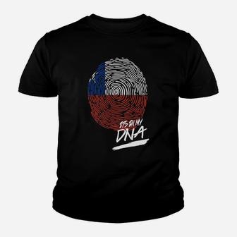 It Is In My Dna Chile Baby Proud Country Flag Kid T-Shirt - Seseable
