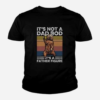 It Is Not A Dad Bod It Is A Father Figure Funny Bear Drinking Vintage Kid T-Shirt - Seseable