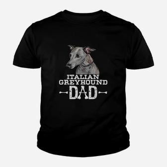 Italian Greyhound Dad Dog Lover Fathers Day Gift Kid T-Shirt - Seseable