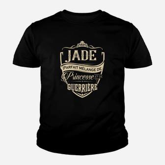 Jade Prinzessin und Kriegerin Grafik-Kinder Tshirt, Fantasy Design Tee - Seseable