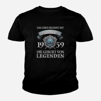 Jahrgang 1959 Legenden Kinder Tshirt, Perfekt für 59. Geburtstage - Seseable