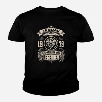 Januar 1979 Legendengeburtstag Kinder Tshirt im Vintage-Stil - Seseable