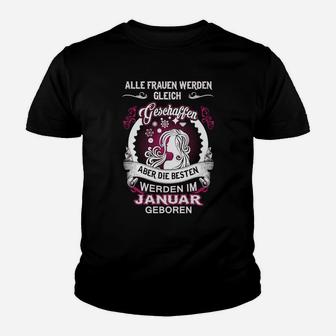 Januar Geburtstags-Kinder Tshirt für Frauen, Personalisiert Design - Seseable