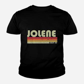 Jolene Gift Name Retro Vintage 80s 90s Birthday Kid T-Shirt - Seseable