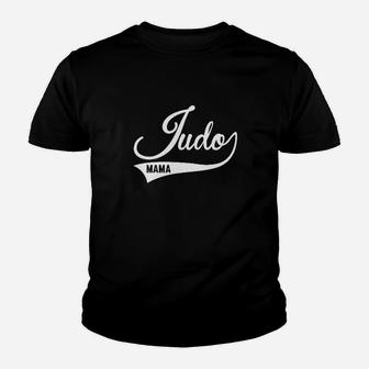 Judo Mama Schwarzes Kinder Tshirt, Lustiges Tee für Judo Mütter - Seseable